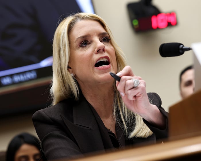 Pam Bondi subpoenaed by US House in Jeffrey Epstein investigation