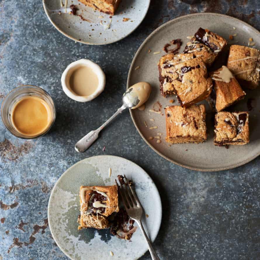 Anna Jones’s birthday chocolate-chip tahini blondies