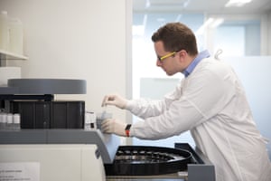 Andrew Affleck by removing tissue sections from the automatic staining device.
