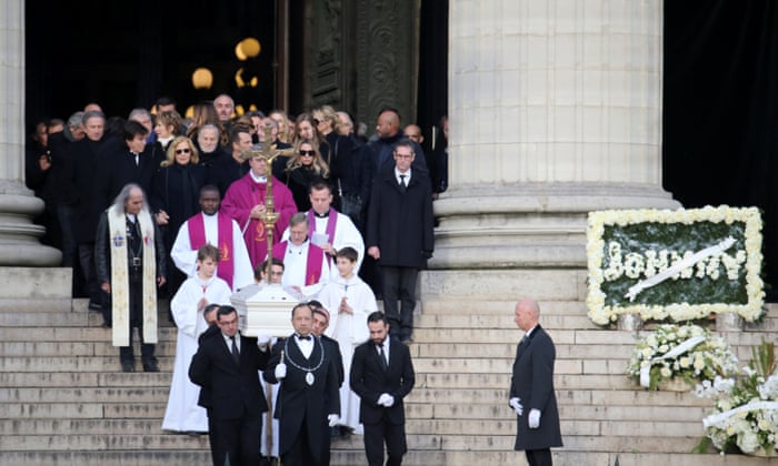 A Million Take To Paris Streets For Johnny Hallyday S Funeral Johnny Hallyday The Guardian