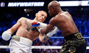 Conor McGregor takes on Floyd Mayweather Jr in Las Vegas.
