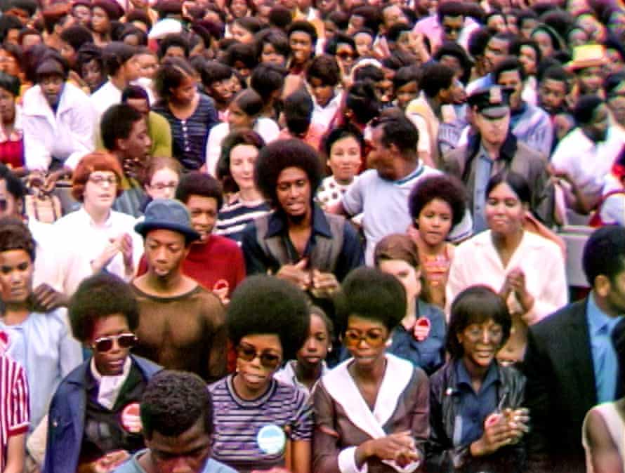 The crowd at the Harlem Cultural Festival, 1969.