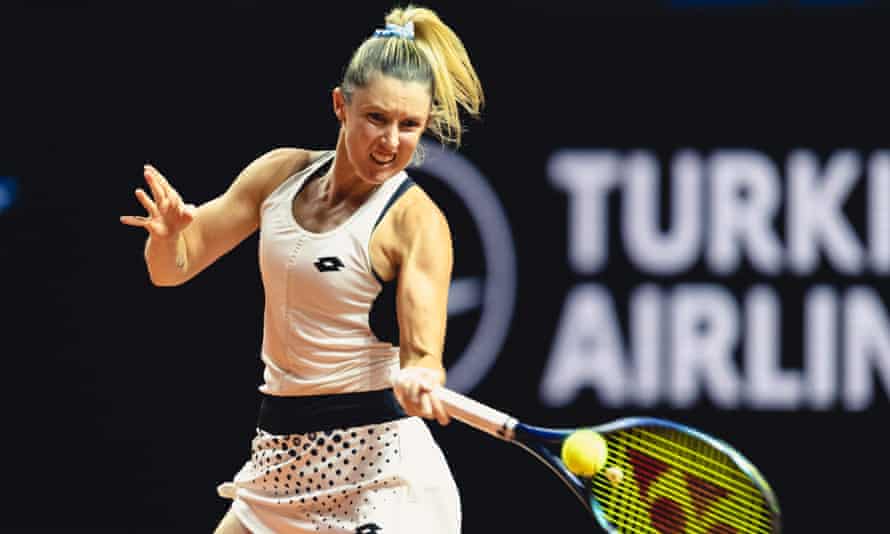 Storm Sanders struggled against the British No 1.