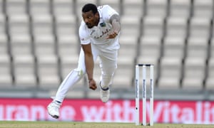 West Indies Shannon Gabriel was at his best in the first test against England in the Ageas Bowl.