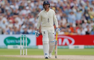 A nasty look Jason Roy leaves after losing his wicket.