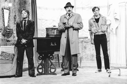 David John, Leonard Rossiter and Neil Pearson in Loot.