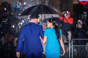 Harry and Meghan arrive at the Endeavour Fund awards