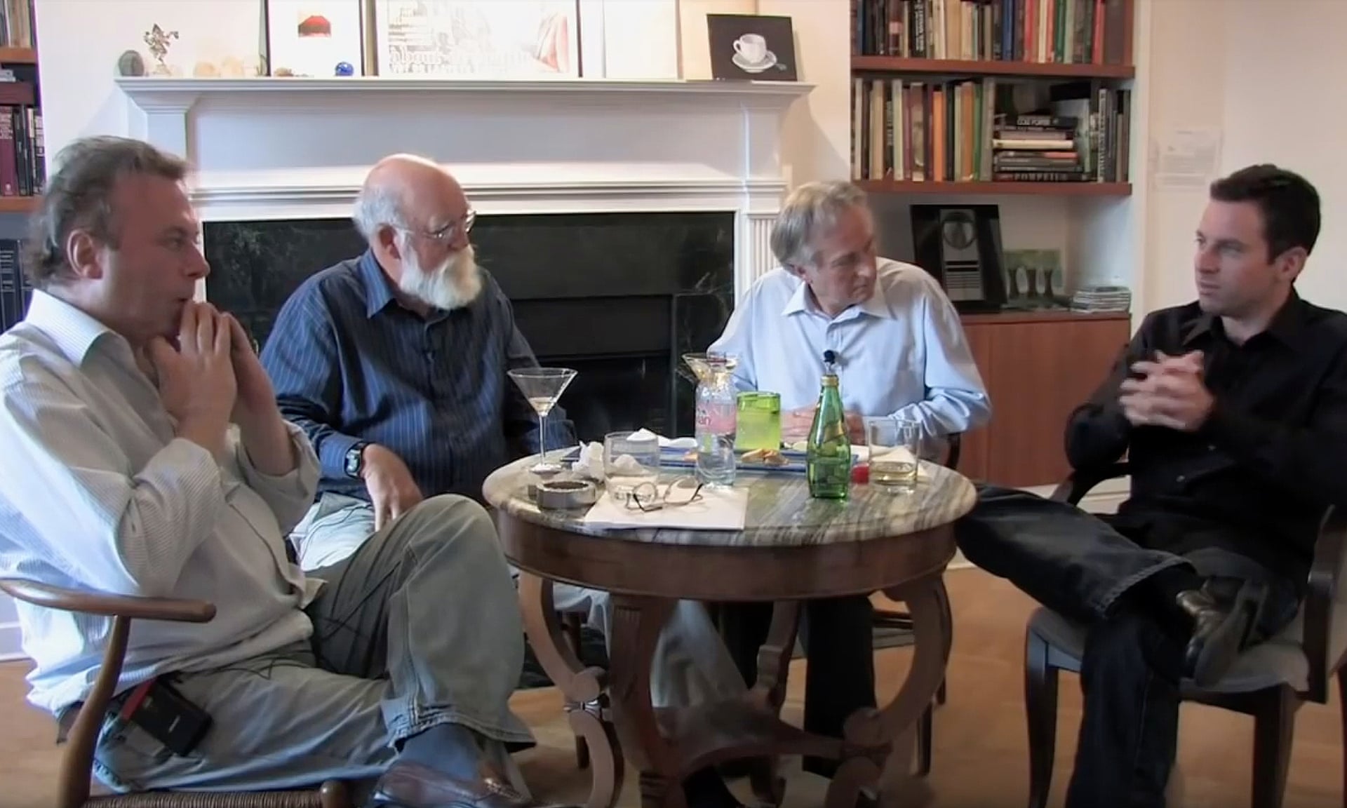 The Four Horsemen: Christopher Hitchens, Daniel Dennett, Richard Dawkins and Sam Harris. Photograph: Richard Dawkins Foundation for Reason and Science