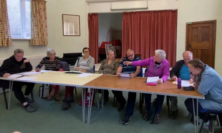 Members of the Thornton-le-Dale parish council at a meeting on July 18