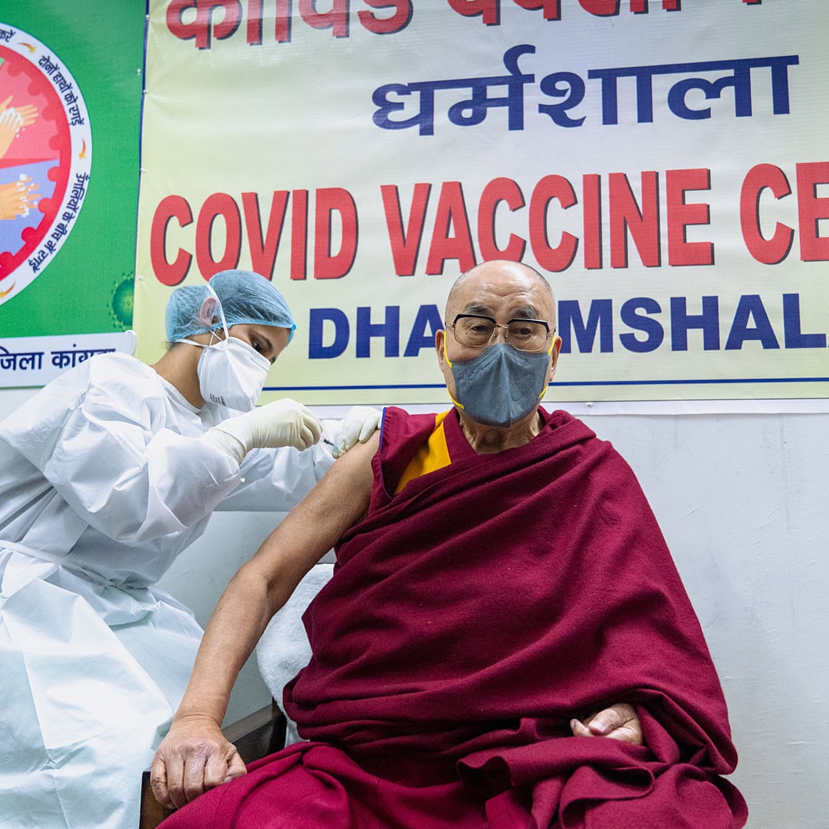 Dalai Lama Urges People To Get Covid Vaccine After Having First Dose Dalai Lama The Guardian