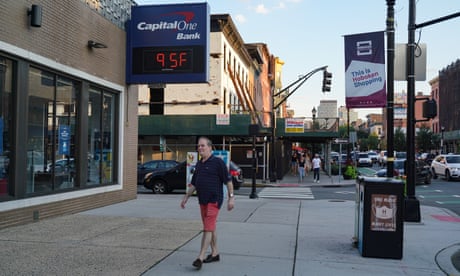Temperatures rise in Hoboken, New Jersey.