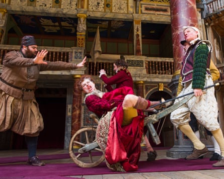 Bawdy … Dominic Dromgoole’s 2015 production at Shakespeare’s Globe.