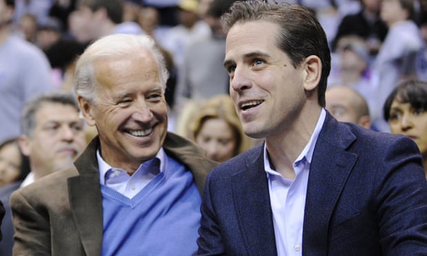 Hunter Biden with his father in 2010.