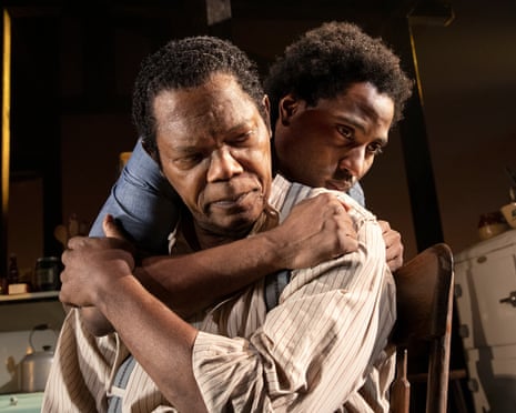 Samuel L Jackson and John David Washington in The Piano Lesson.