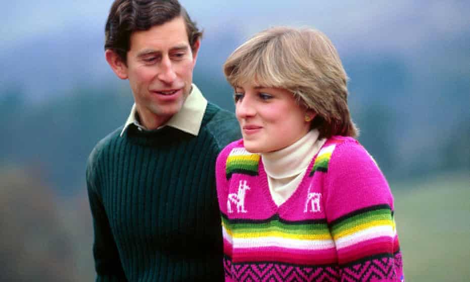 Charles and Diana at Balmoral before their honeymoon in May 1981.