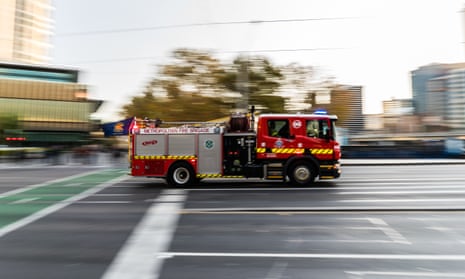 File photo of a fire engine in Melbourne, Australia