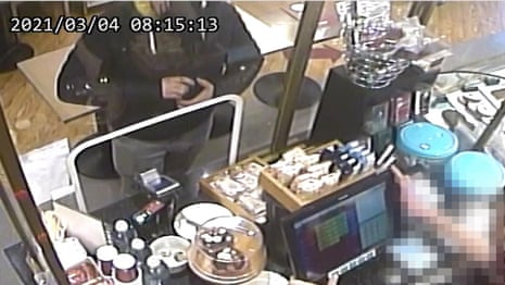 Wayne Couzens seen at Costa buying tart after murdering Sarah Everard - video