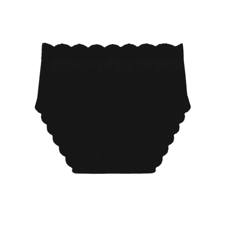 High-rise knicker in black