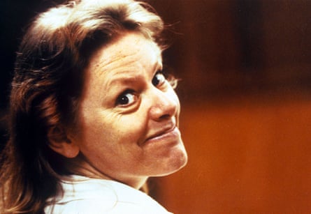 Aileen Wuornos at her trial in Florida, 1992.