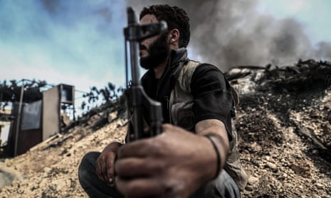 A fighter from Jaish al-Islam in Syria.