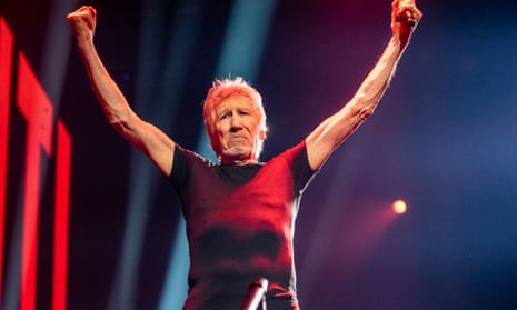 Roger Waters on stage in Milan in April 2023