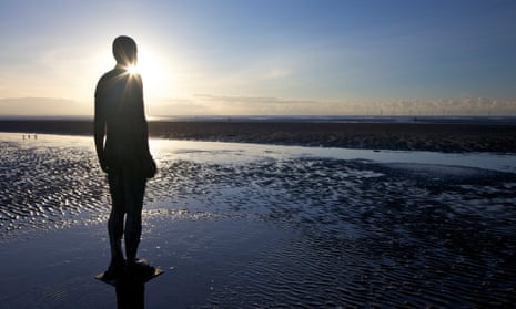 Another Place by Antony Gormley consists of a series of figures on Crosby beach.
