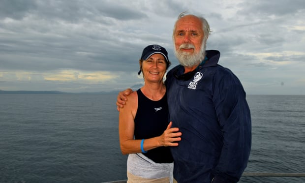 John and Linda Romney on the Great Barrier Reef