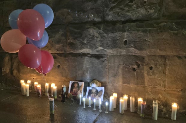 A memorial in downtown Cincinnati during a vigil honoring Nyteisha Lattimore, who was killed in December 2020. After a months-long search for her three-year-old son, Nylo, prosecutors confirmed the child had also been murdered.