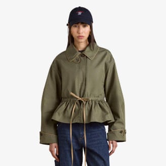 Damson Madder Multi-wear myrtle trench coat.