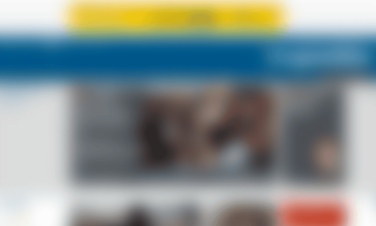 The Guardian homepage with a significant blur filter applied, so that it becomes unreadable