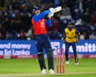 England defeat Sri Lanka by six wickets: second men’s cricket T20 international – as it happened