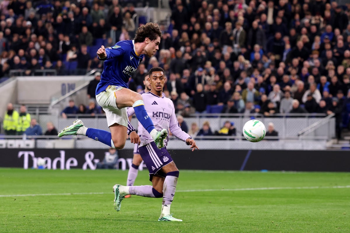 Hayden Hackney finishing Everton's second goal against Newcastle on October 29 2026