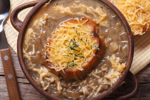French onion soup ... some soups are richer than others.