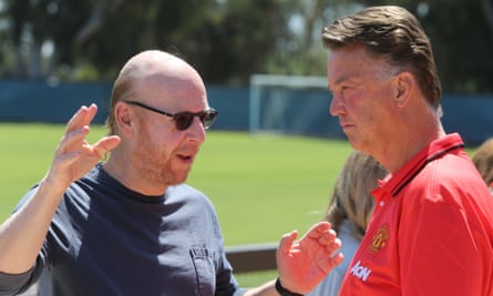 Van Gaal with Avie Glazer during the 2015 pre-season tour of the United States.