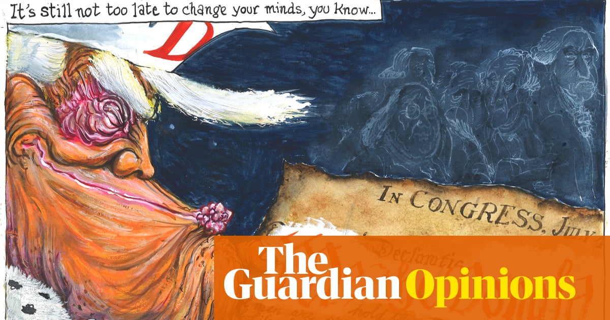 Martin Rowson on Donald Trump and 250 years of US independence – cartoon