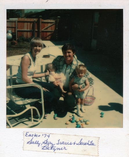 Polaroid of Gary Betzner with his family in 1974.