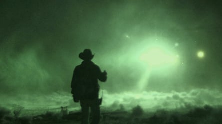 A still from nan UFO TV bid Curse of Skinwalker Ranch.