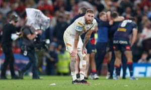 Catalans Dragons’ Sam Tomkins looks dejected after the game.
