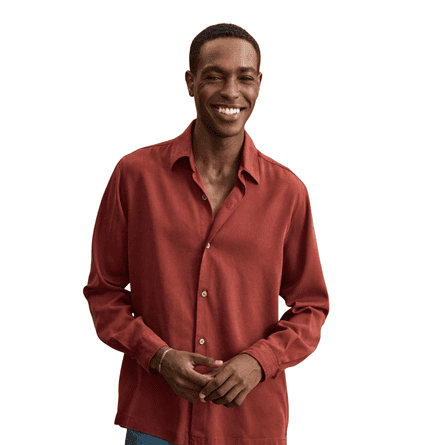 A Day’s March clean cut lyocell shirt