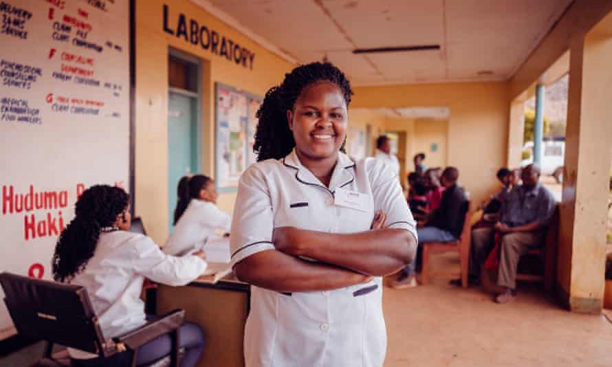 Jemima Makau says social distancing has affected the care she is able to give patients.