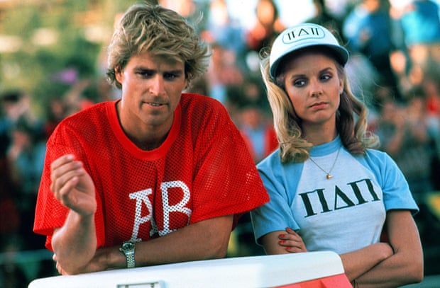Jock stars: Ted McGinley and Julia Montgomery in Revenge of the Nerds.