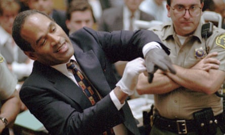 OJ Simpson during his trial for murder.