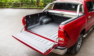 Full capacity: the Hiluxâs huge load bay.