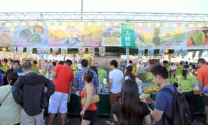 An Asian food festival in Downtown Toronto