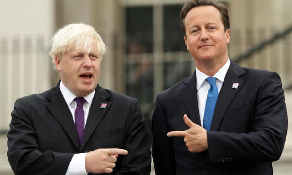 Boris Johnson (left) with David Cameron in 2012.
