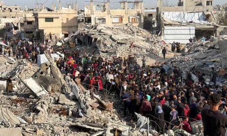 Palestinians protest to demand an end to the war and chant anti-Hamas slogans, in Beit Lahiya, northern Gaza Strip.