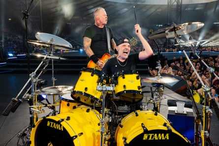 ‘Arguably has the most vigour’ … drummer Lars Ulrich.