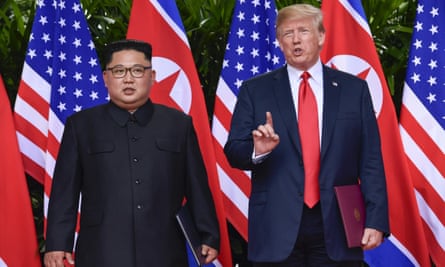 Donald Trump and Kim Jong-un meet in Singapore, where the US president said repatriation was discussed.
