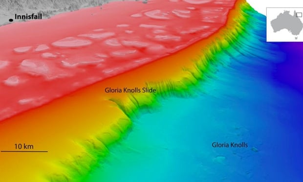  The Gloria Knolls sediment collapse is estimated at 32 cubic kilometres in volume. Photograph: deepreef.org  