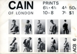 Anthony C Burls (Cain of London) Catalogue sheet sc.1968-70Anthony C Burls was a photographer who engaged young men to model through street casting. He also ran a coffee shop at World’s End in Chelsea in the 1960s, took casual work at Battersea Funfair and regularly attended a gym in Brixton. He used these contexts to find working-class men to photograph.